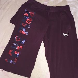 Victoria’s Secret maroon sweat pants
